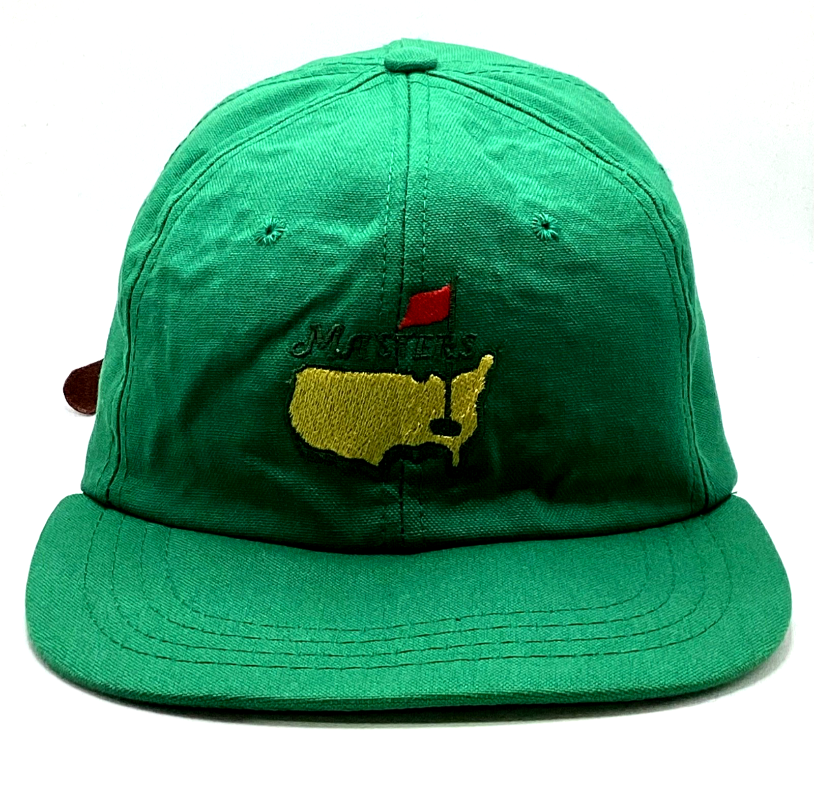 Vintage Masters Green Golf StrapBack Hat Cap Adjustable Made In Usa