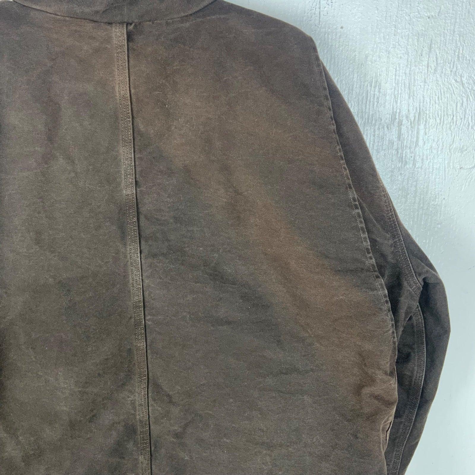 Carhartt Duck Jacket 2XL Brown Full Zip Sherpa Lined Workwear