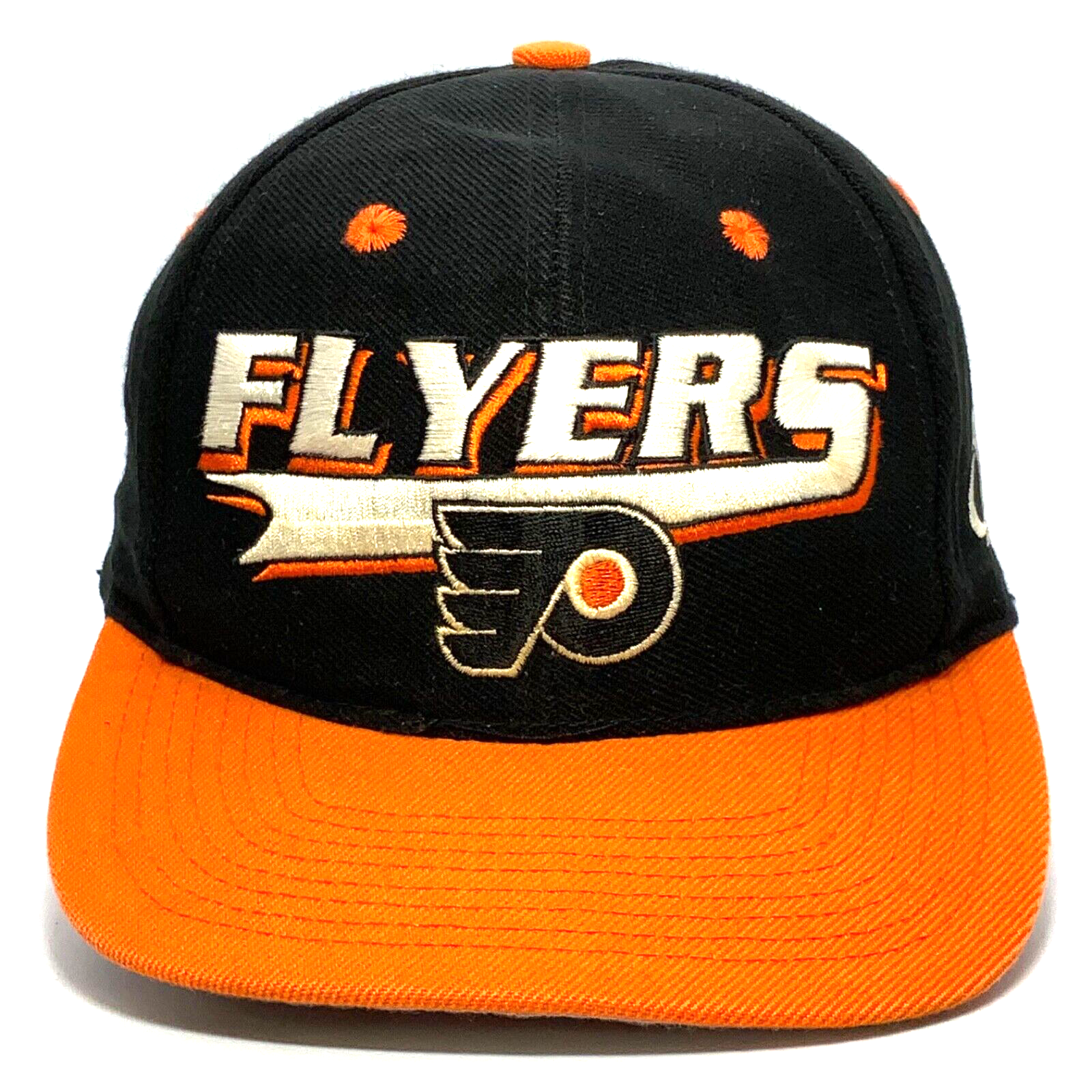 Vintage Pittsburgh Flyers Logo Athletic Snapback Hat Cap Nhl Hockey 90s