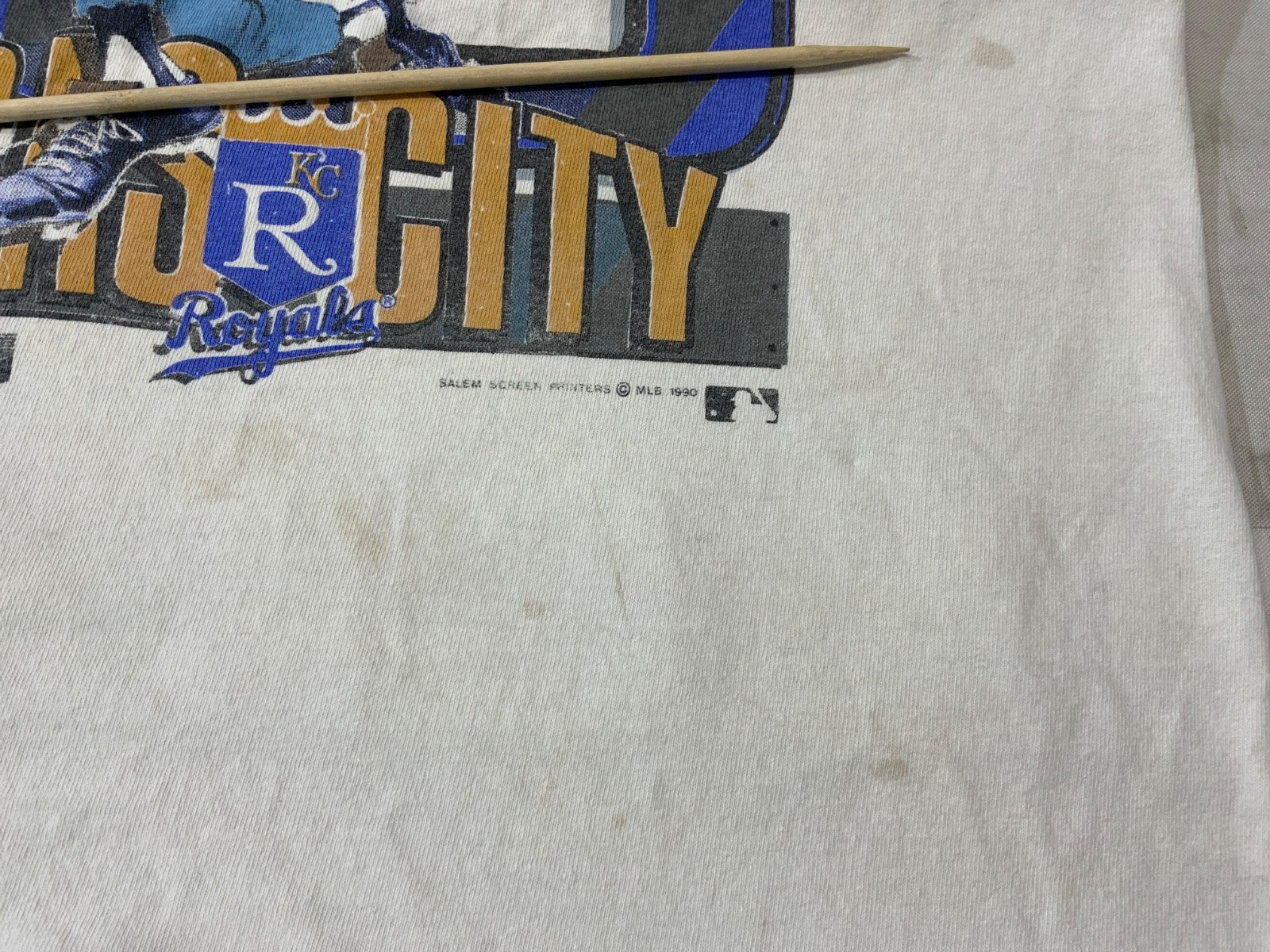 Vintage Bo Jackson Kansans City Royals T-shirt Large 1990 Mlb Single Stitch