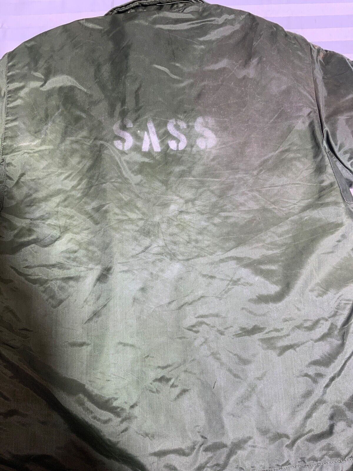 Vintage Alpha Industries U.S. Army Cold Weather Jacket Small 1978 S.A.S.S.