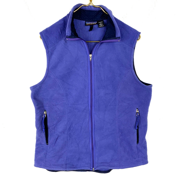 Vintage Patagonia Women's Lightweight Synchilla Vest Fleece Sweater Large Purple