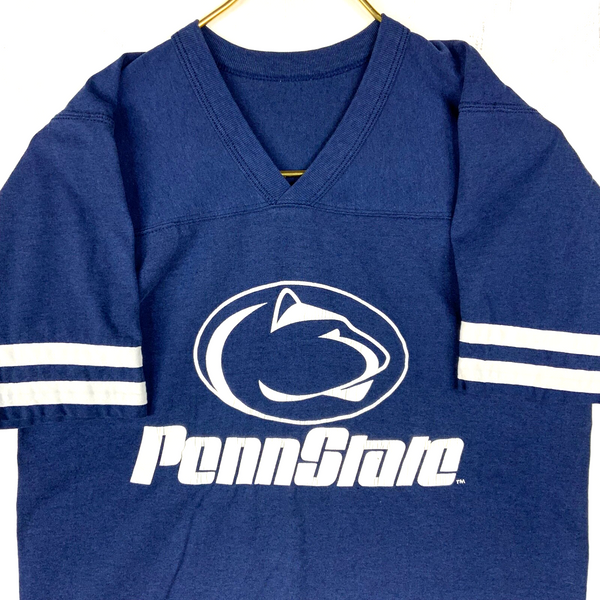 Vintage Penn State Nittany Lions Champion T-shirt Medium Blue Made Usa Ncaa 70s
