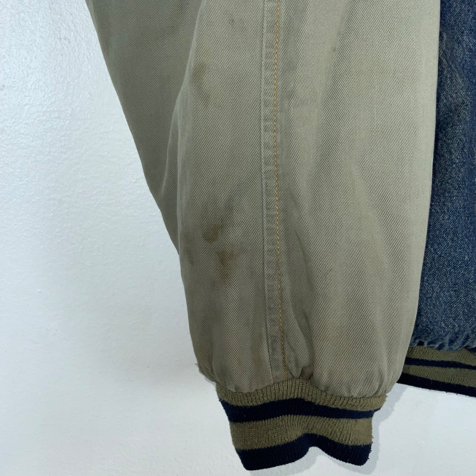 Vintage Harley Davidson Denim Jean Jacket XL Blue Dark Wash Snap Button Padded