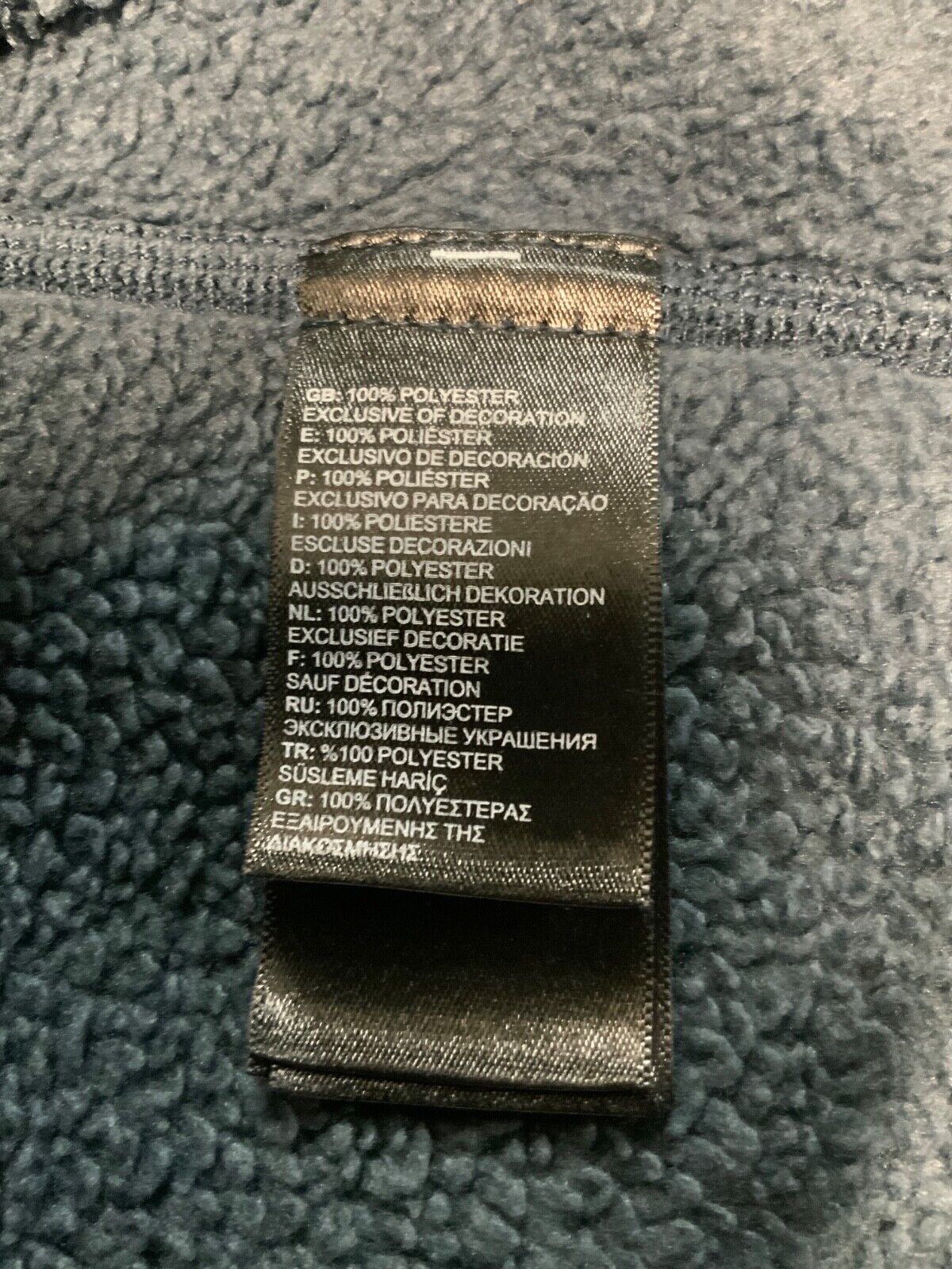 The North Face Timber Fleece Sweater Jacket XL Blue Full Zip