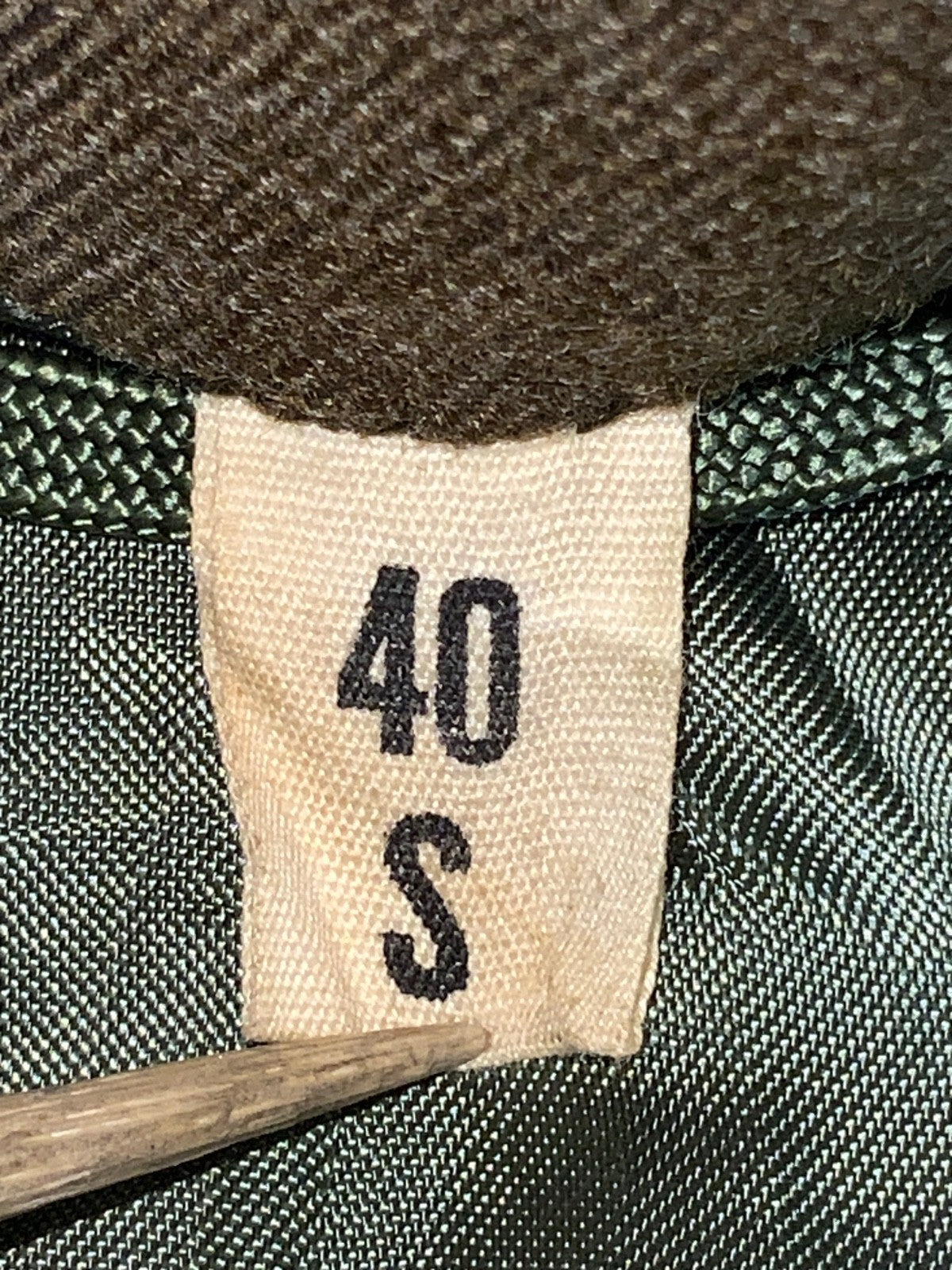 Vintage Us Army Wool Jacket Size Small Green Button Up 1952