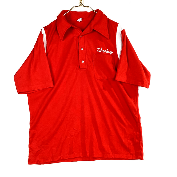 Vintage 1980s Hilton Shirt Size XL Red Short Sleeve Made In Usa