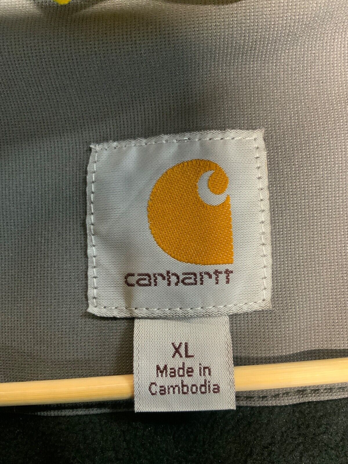 Carhartt Denwood Jacket XL Gray Full Zip Lined Workwear Softshell