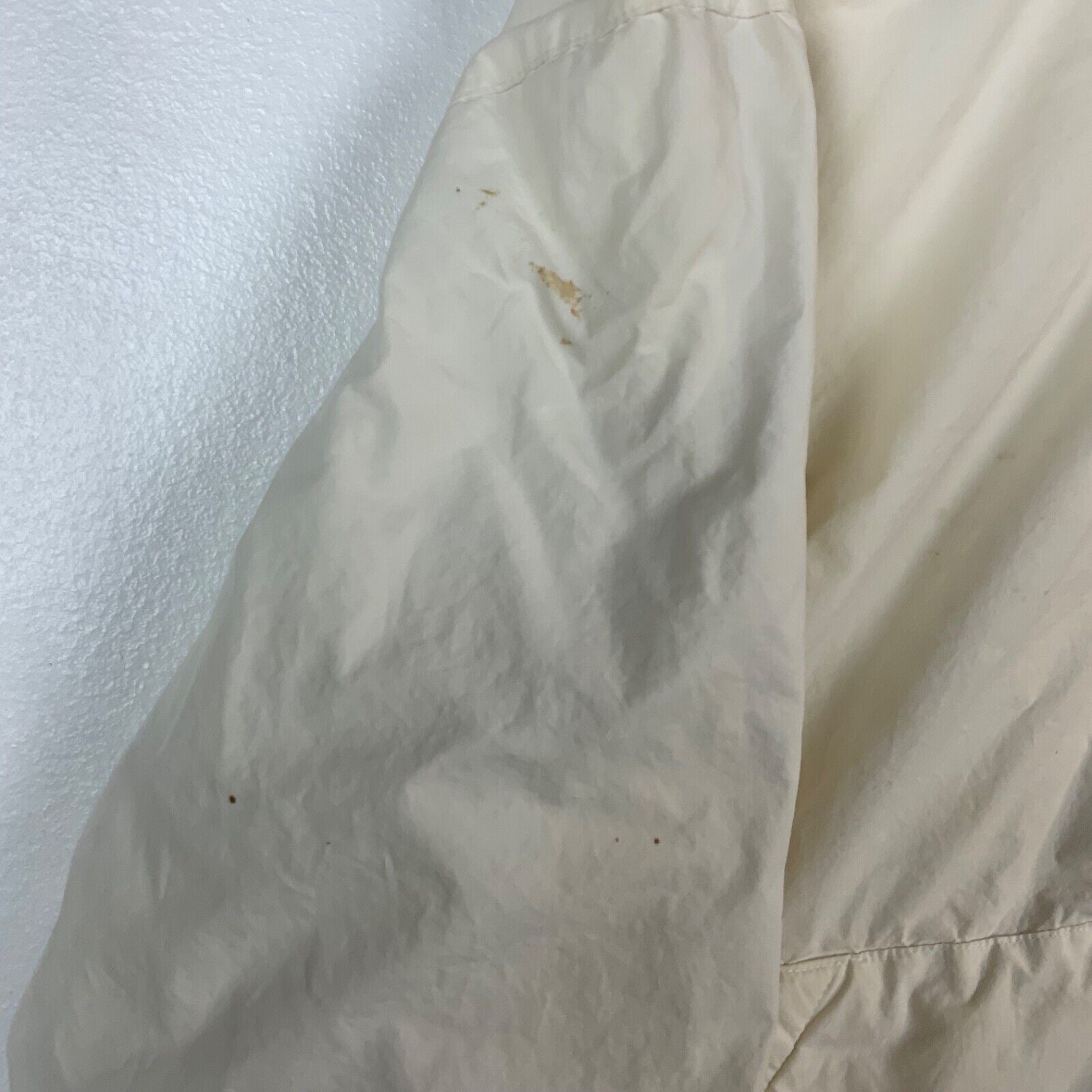 Vintage Polo Ralph Lauren Women's Harrington Jacket Large White Full Zip Lined