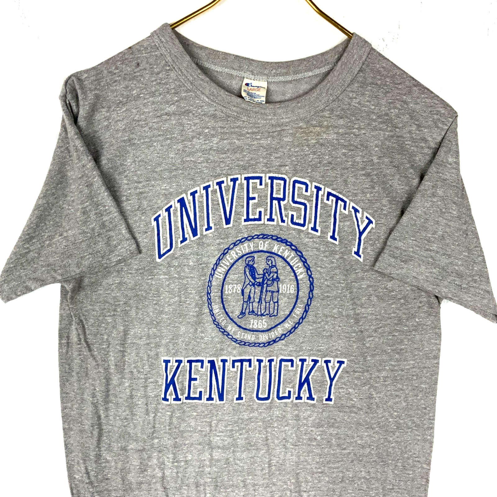 Vintage University Of Kentucky Champion T-Shirt Large Single Stitch Ncaa 80s