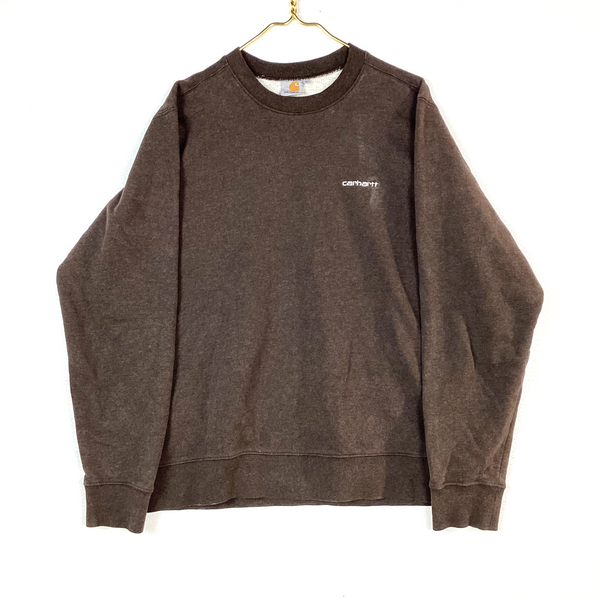Vintage Carhartt Sweatshirt Crewneck Size Large Brown Workwear