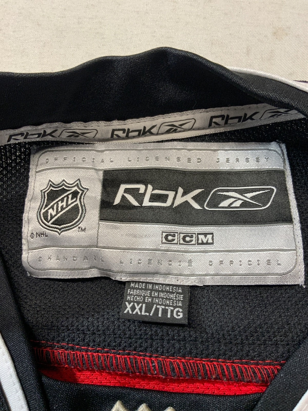 Vintage New Jersey Devils Jersey 2XL Reebok Martin Brodeur Red Nhl Autographed