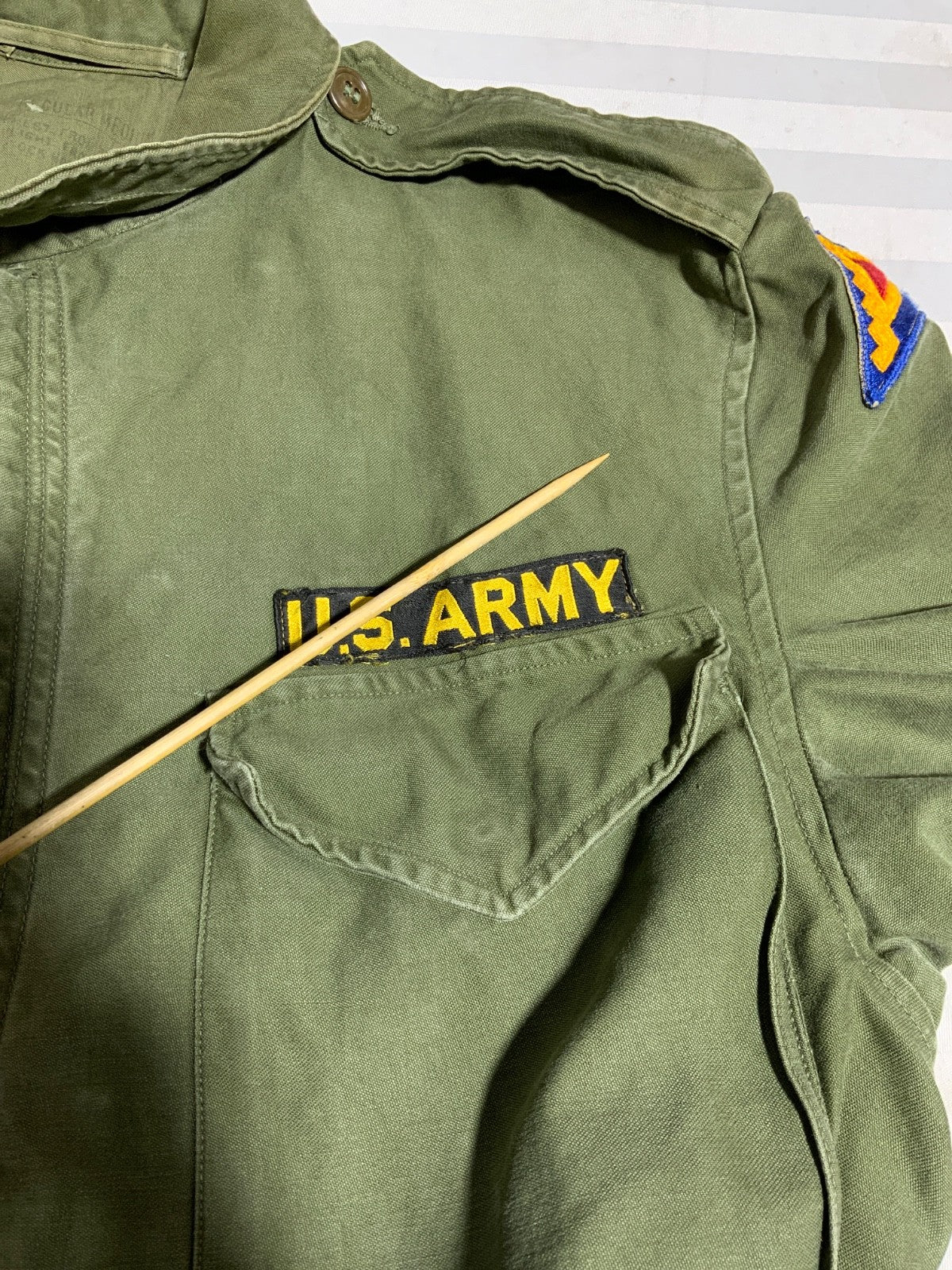 Vintage Us Army M-1951 Field Jacket Size Medium Green Full Zip 50s