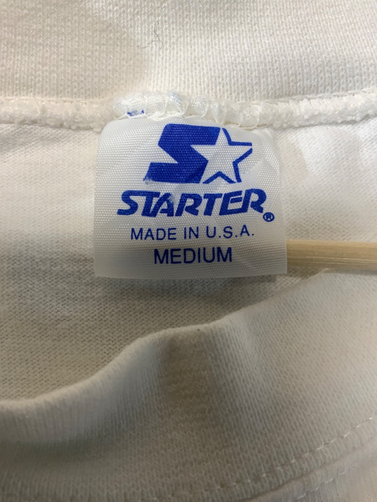 Vintage Los Angeles Lakers Starter T-shirt Medium White Long Sleeve 90s