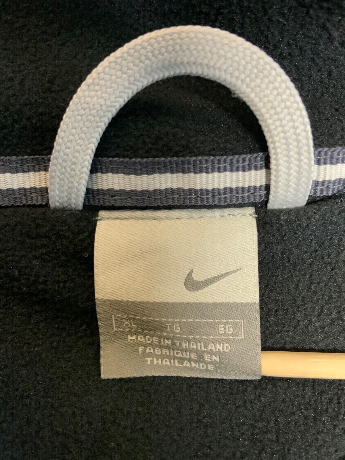 Vintage Nike Jacket XL Gray Full Zip Fleece Lined Hooded Y2K