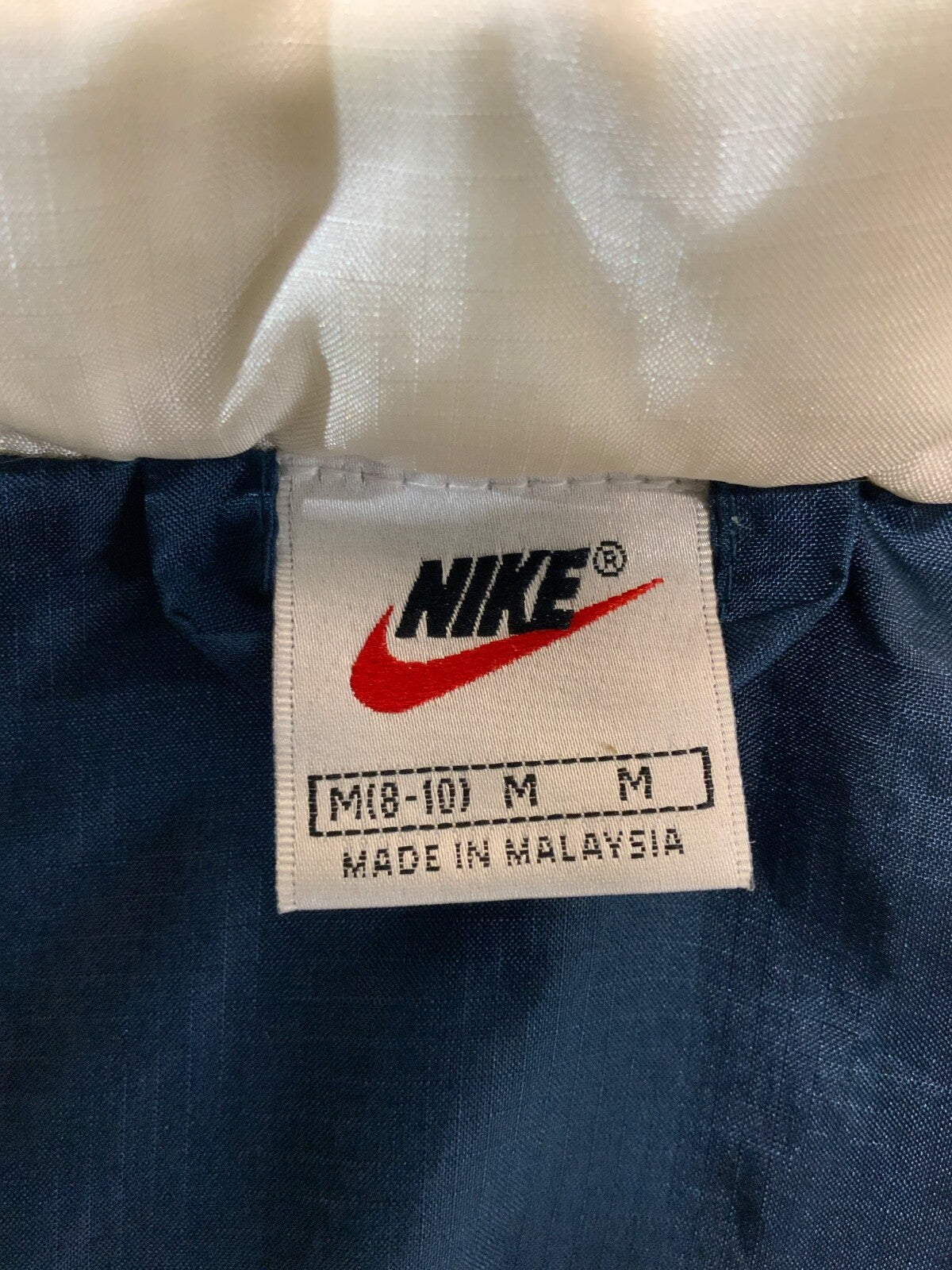 Vintage Nike Windbreaker Jacket Women's Medium Blue Full Zip 90s