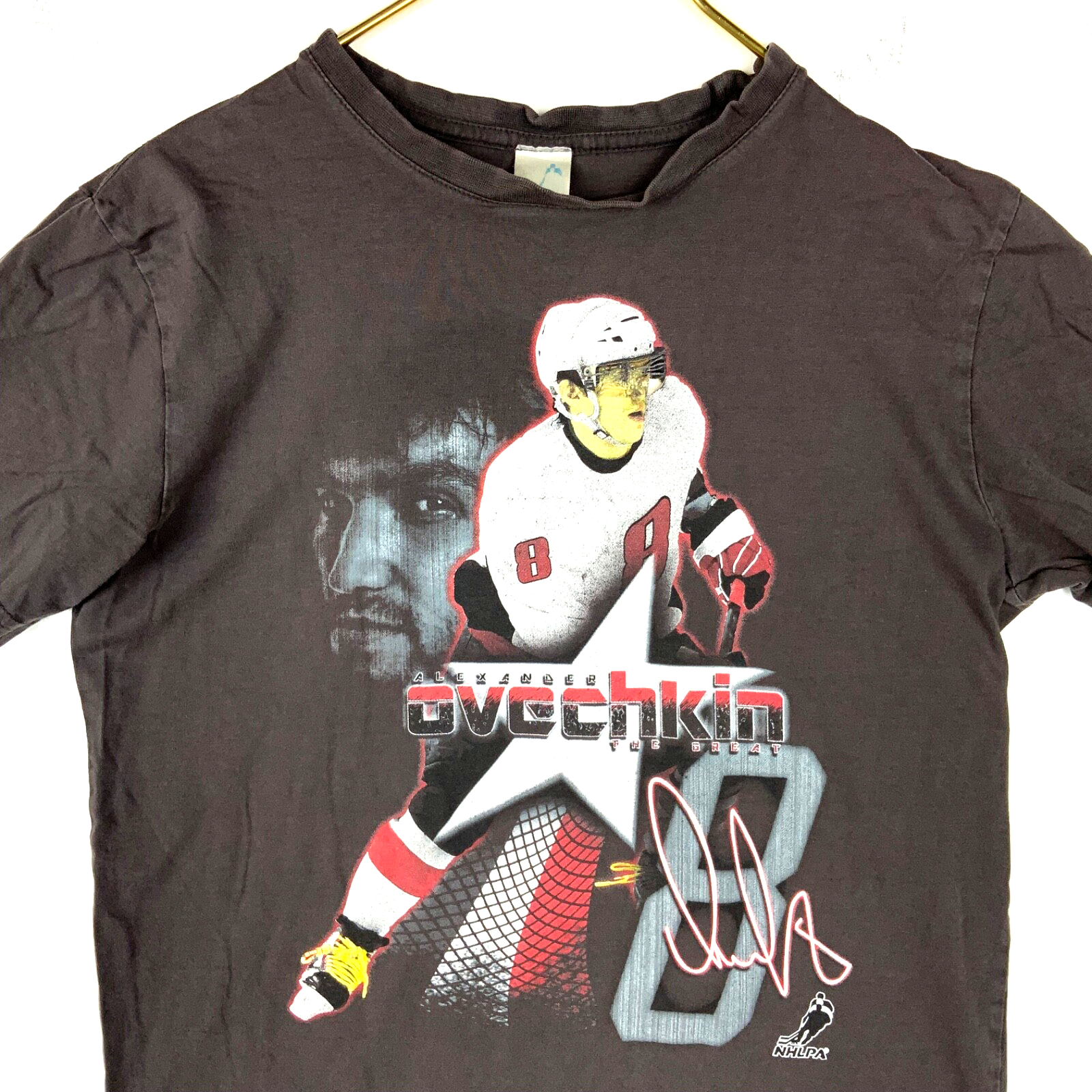 Vintage Alexander Ovechkin Washington Capitals T-shirt Small Gray Nhl Hockey