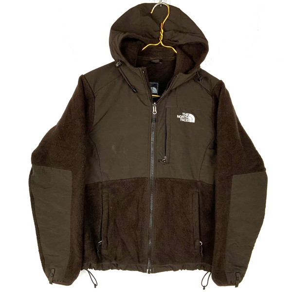 The North Face Denali Fleece Sweater Jacket Women's Small Brown Full Zip Hooded