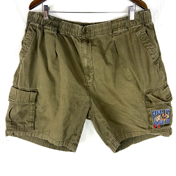 Vintage Tommy Bahama Cargo Shorts 2XL Green Football Y2K