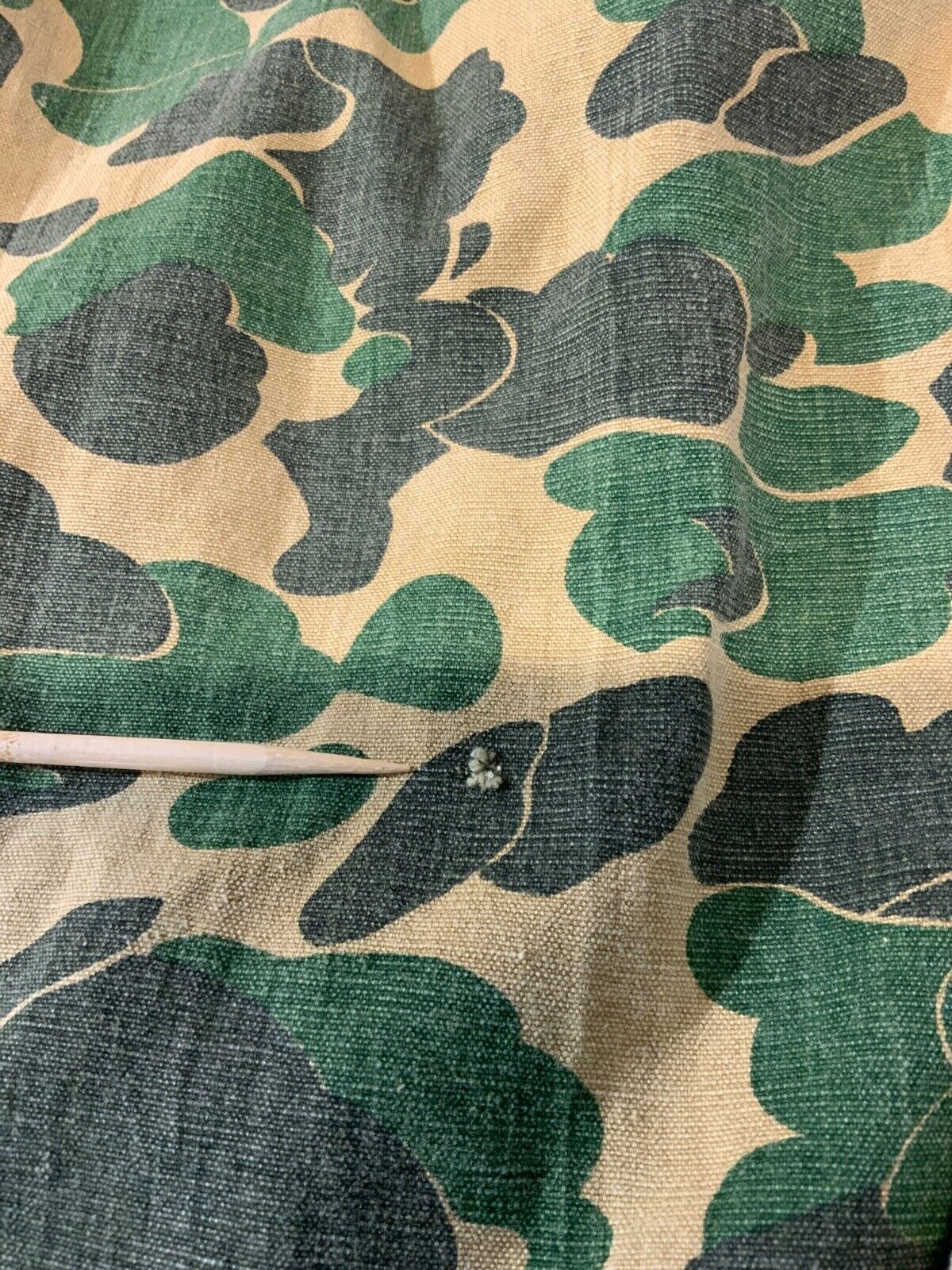 Vintage Bullseye Bill 1960's - 70's Hunting Jacket Large Green Full Zip Camo