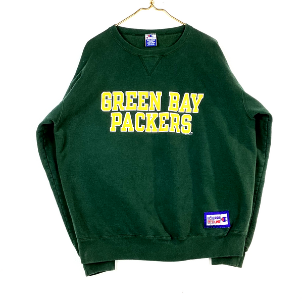 Vintage Green Bay Packers Champion Sweatshirt Size 2XL Green Made In Usa NFL