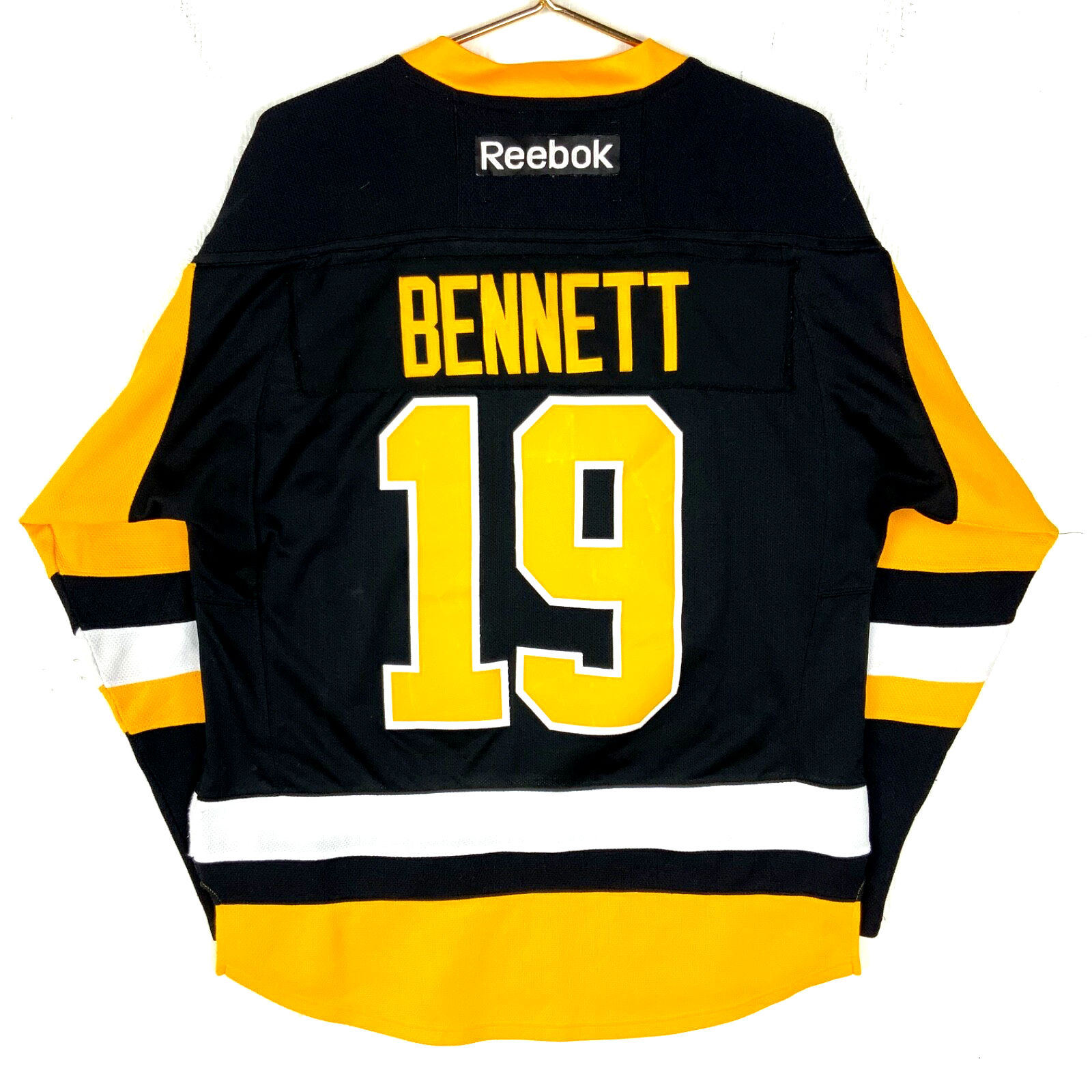 Pittsburgh Penguins Jersey Medium Reebok Beau Bennett Black Nhl