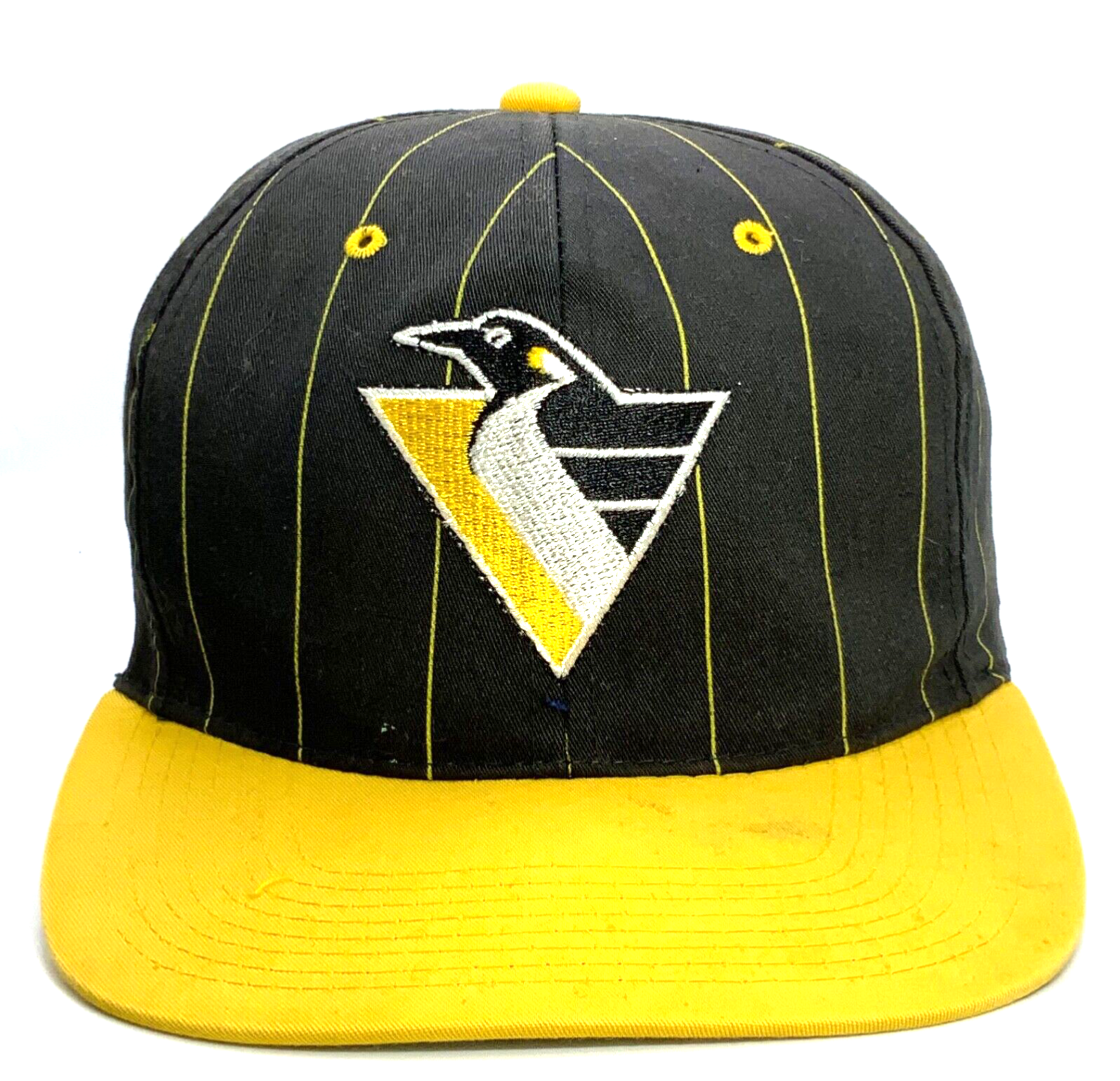 Vintage Pittsburgh Penguins Twins Enterprise Snapback Hat Cap Black Nhl Hockey