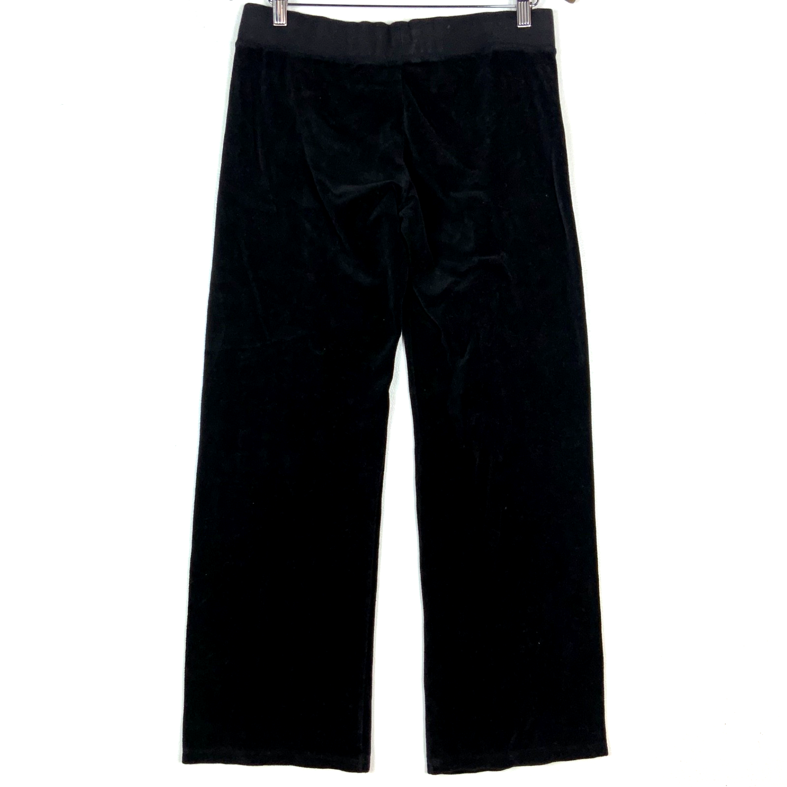 Vintage Juicy Couture Velour Women's Sweat Pants Medium Black Y2k