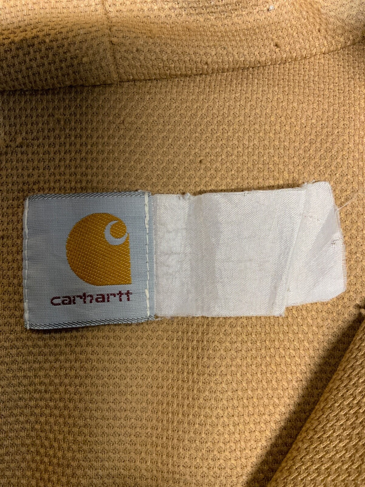 Vintage Carhartt Duck Jacket XL Brown Full Zip Workwear Distressed