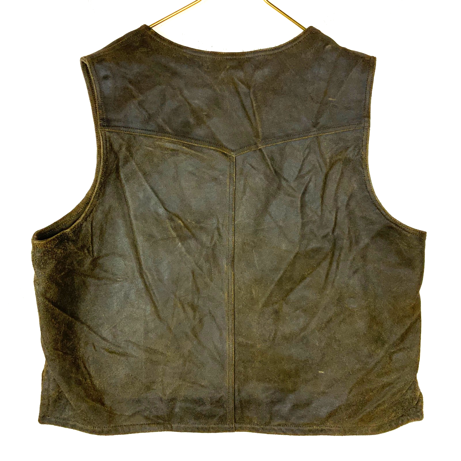 Harley Davidson Motorcycles Leather Vest Size 2XL Brown Full Zip Lined