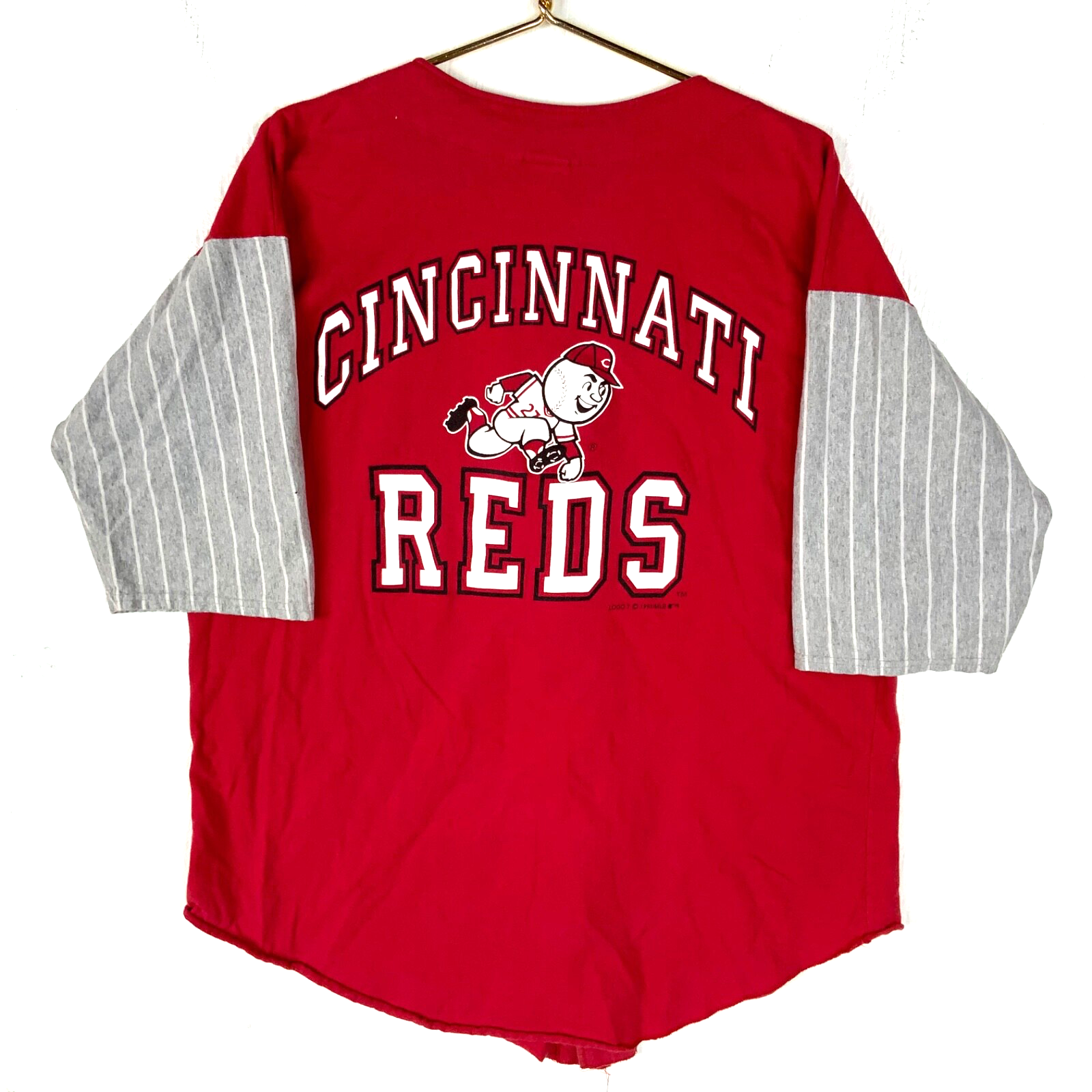 Vintage Cincinnati Reds Logo 7 Jersey T-Shirt XL Made Usa 1991 Mlb Baseball 90s