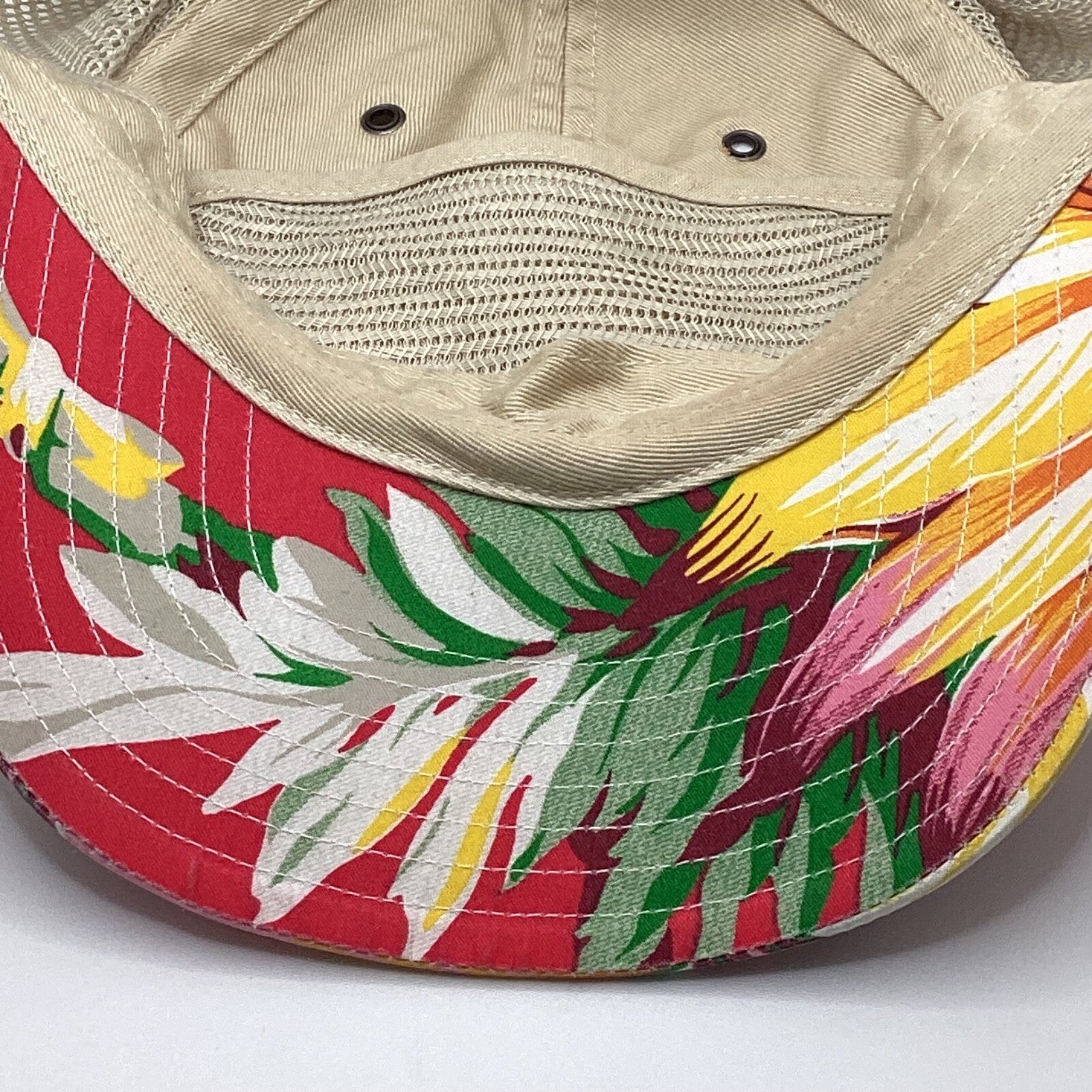 Polo Ralph Lauren Floral Mesh Hat Cap Adjustable Hawaiian