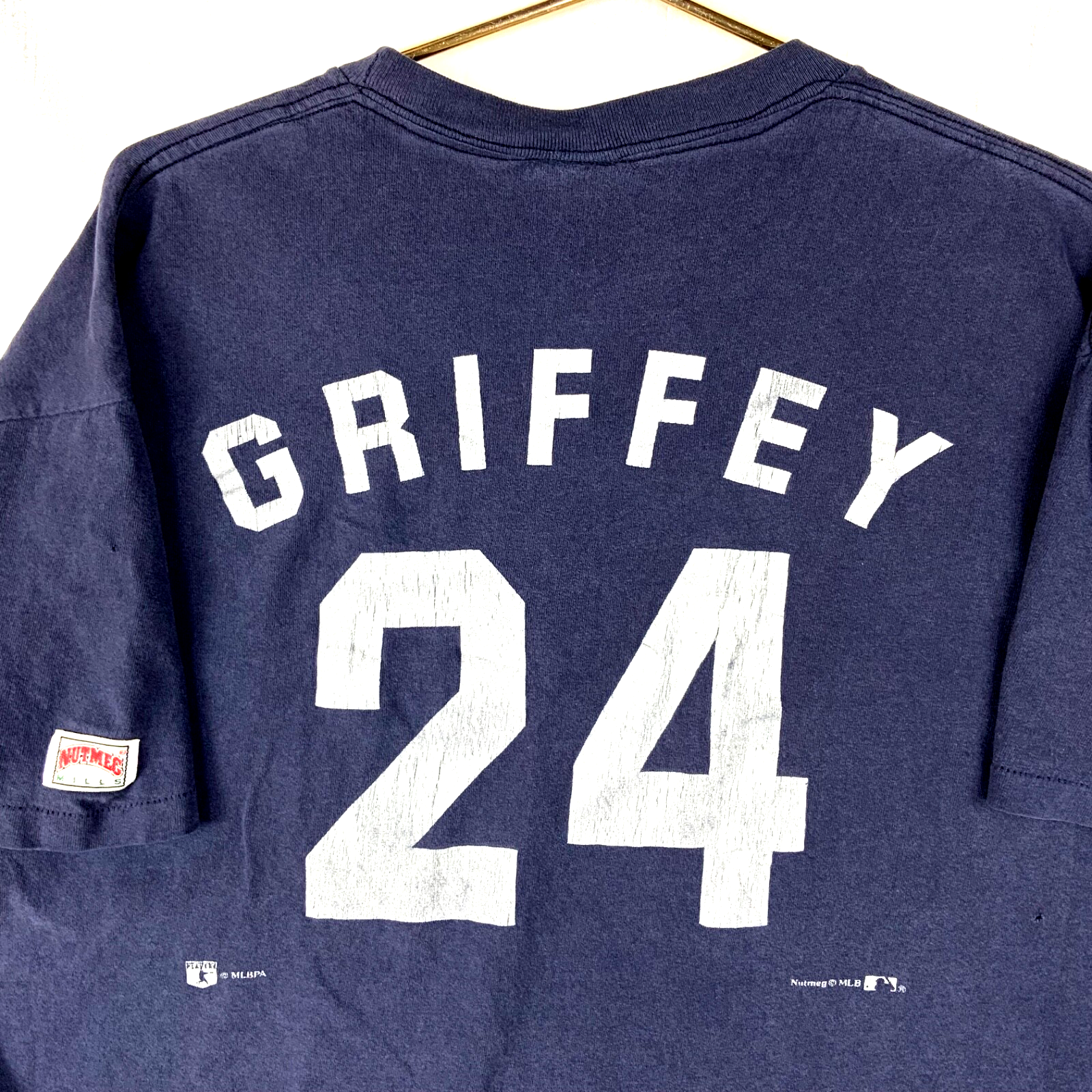 Vintage Seattle Mariners Nutmeg T-shirt Large Blue Mlb Ken Griffey Jr 1990s