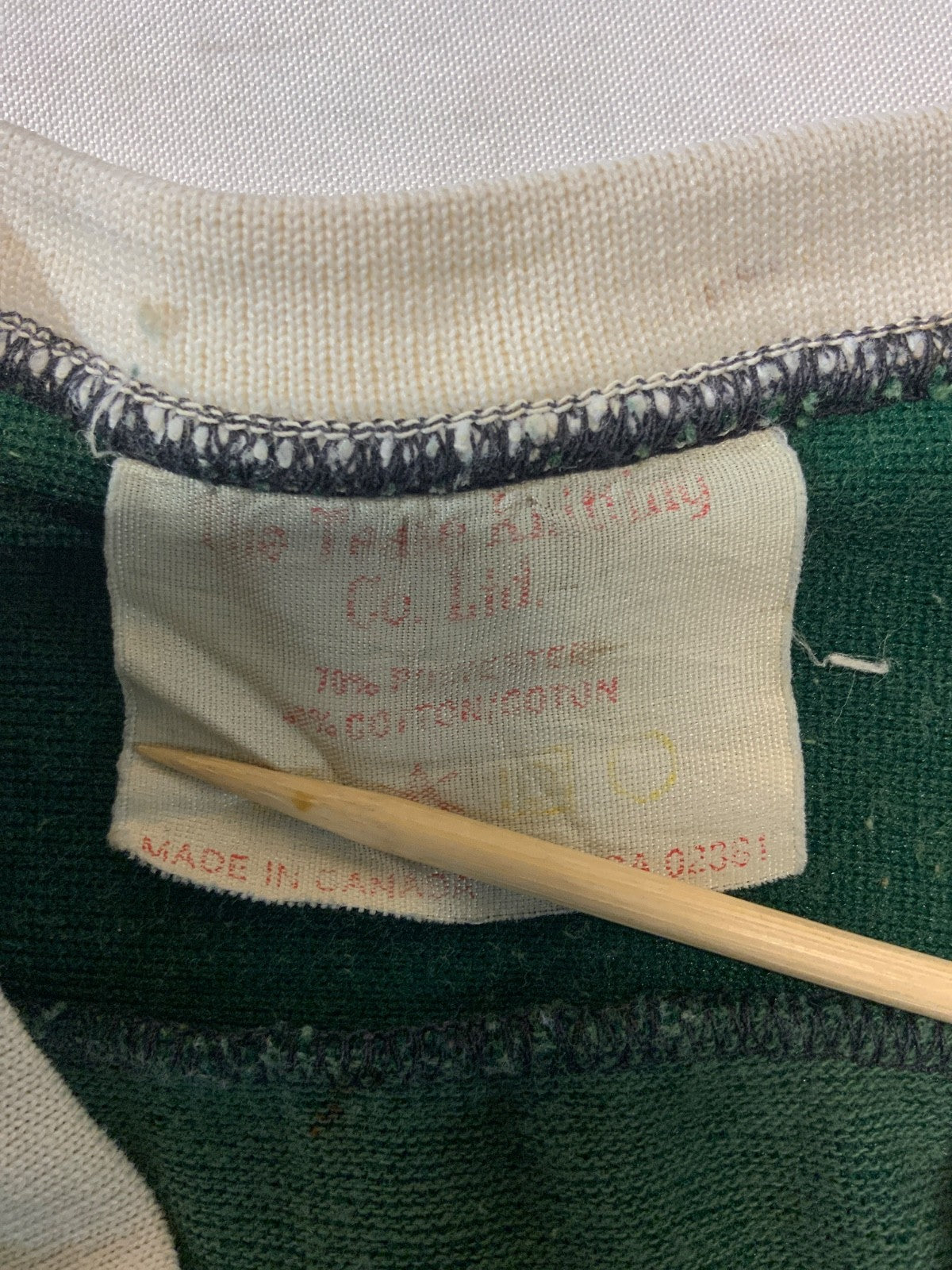 Vintage 1970s Hockey Jersey Medium Green
