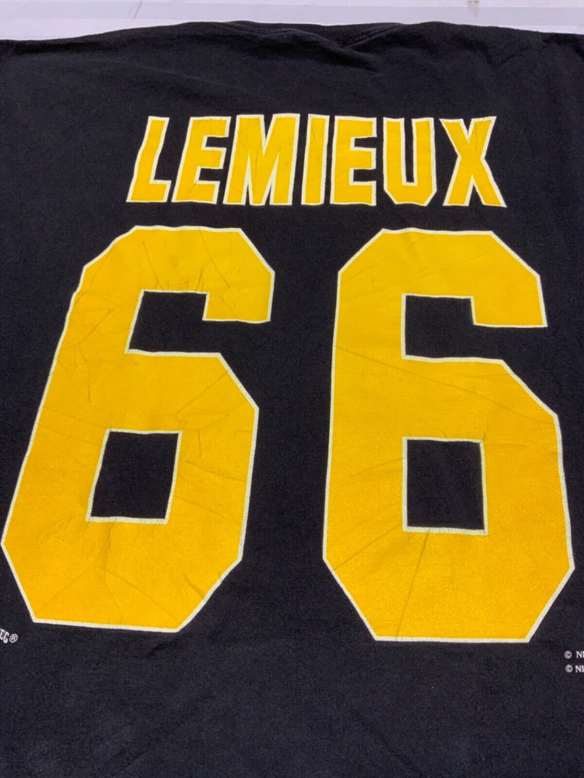Vintage Pittsburgh Penguins Nutmeg T-shirt XL Made In Usa Nhl Mario Lemieux 90s