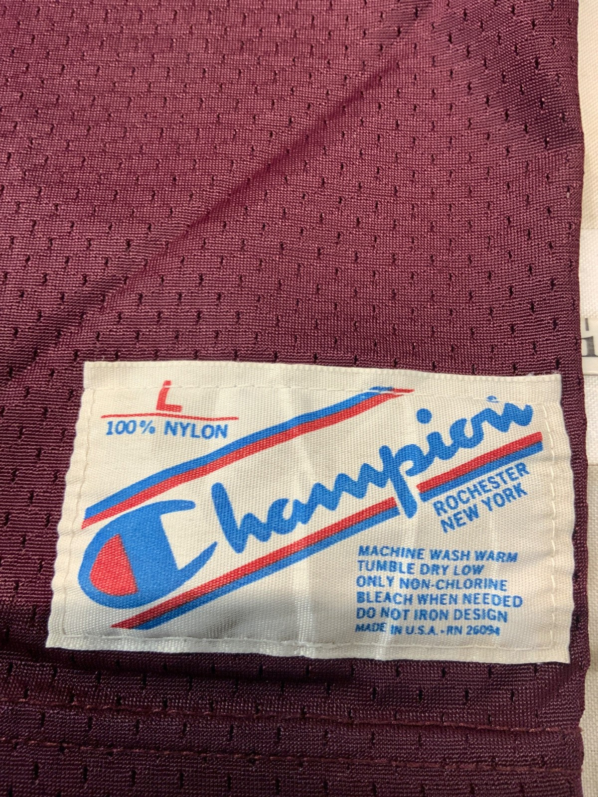 Vintage 1980s Champion Football Jersey Large #79 Burgundy Made In Usa