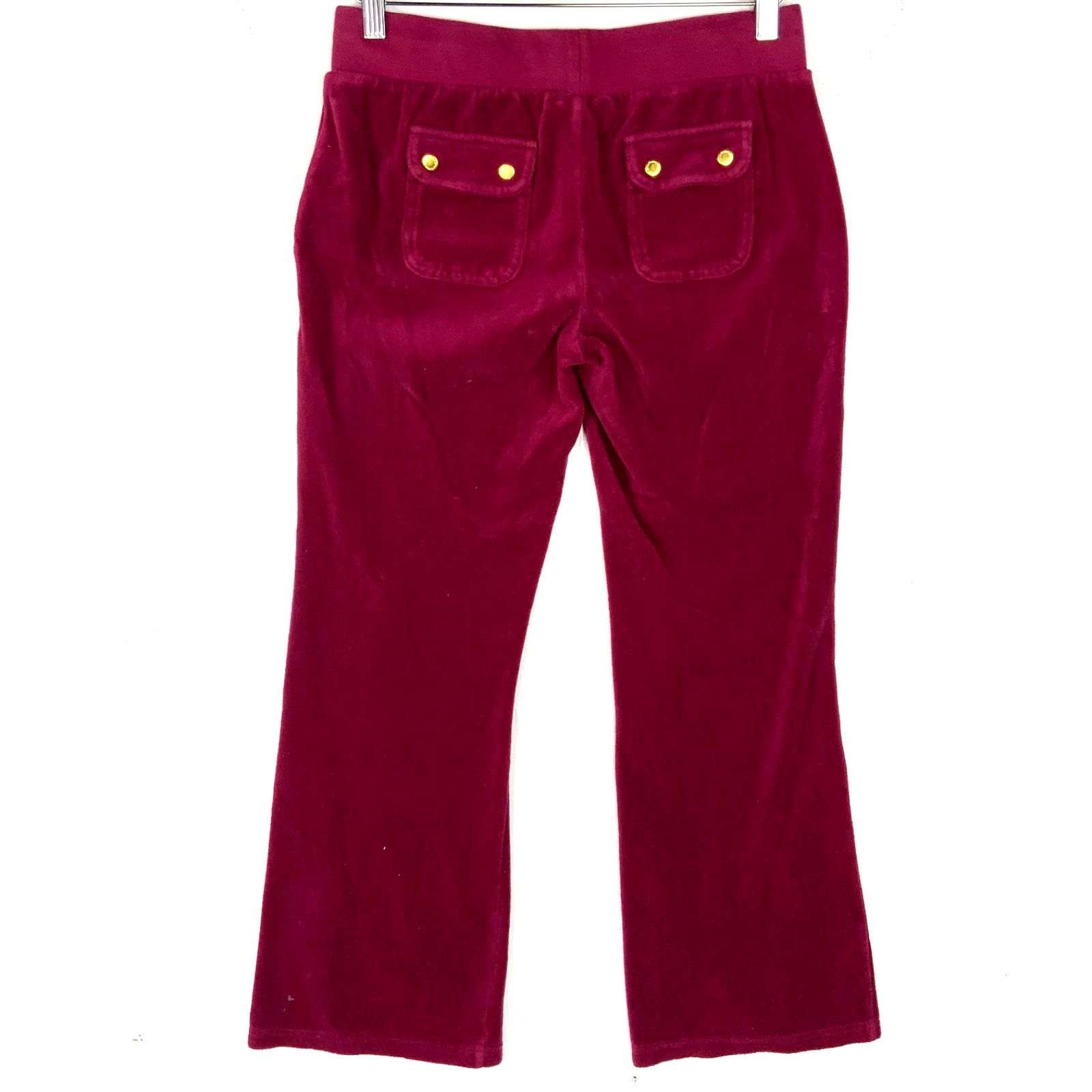 Juicy Couture Velour Women's Sweat Pants Small Red Y2k