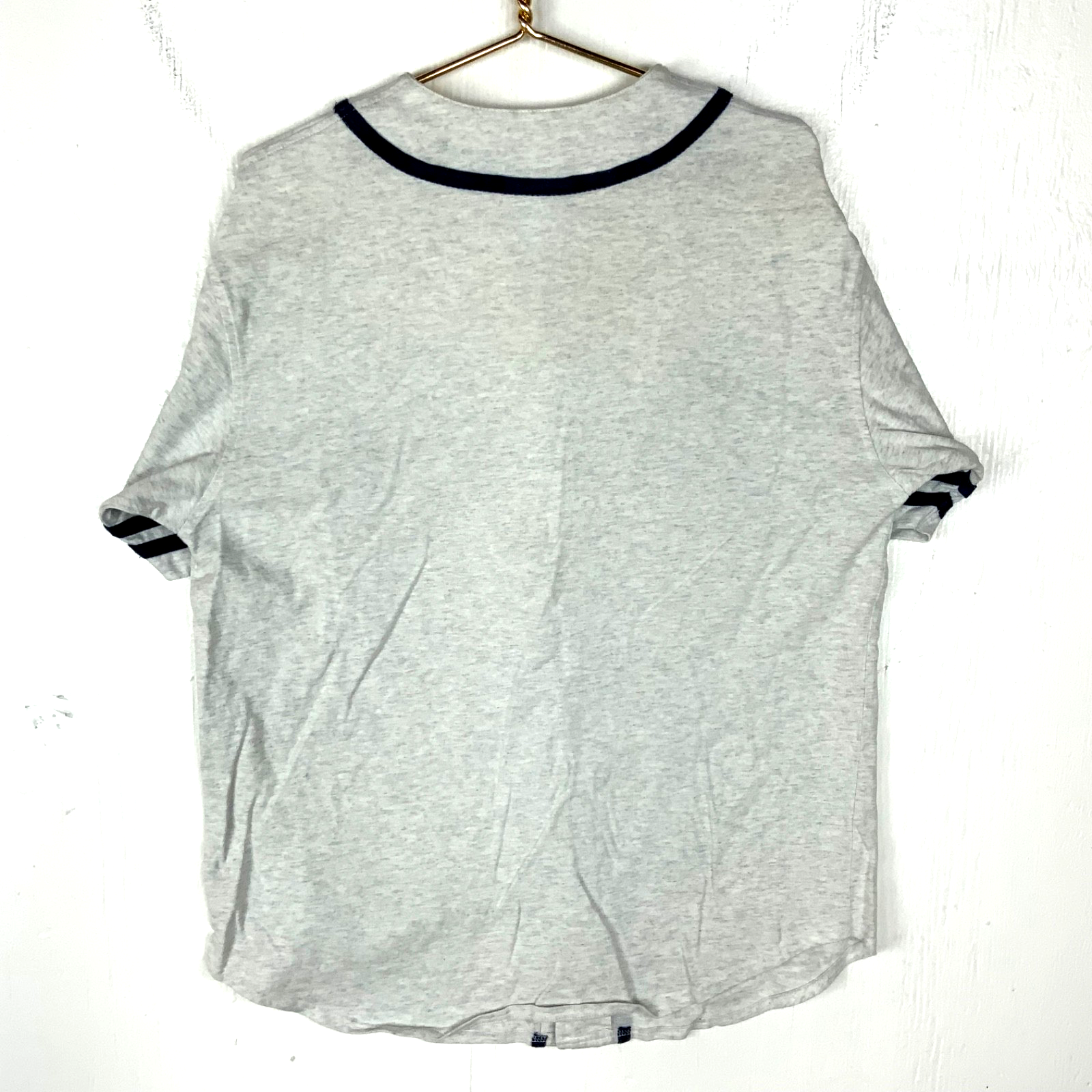 Vintage Goofy Disney Baseball Jersey Large Gray 90s