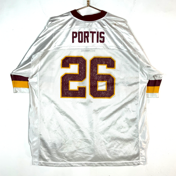 Vintage Washington Redskins Jersey 2XL Reebok Clinton Portis White Nfl