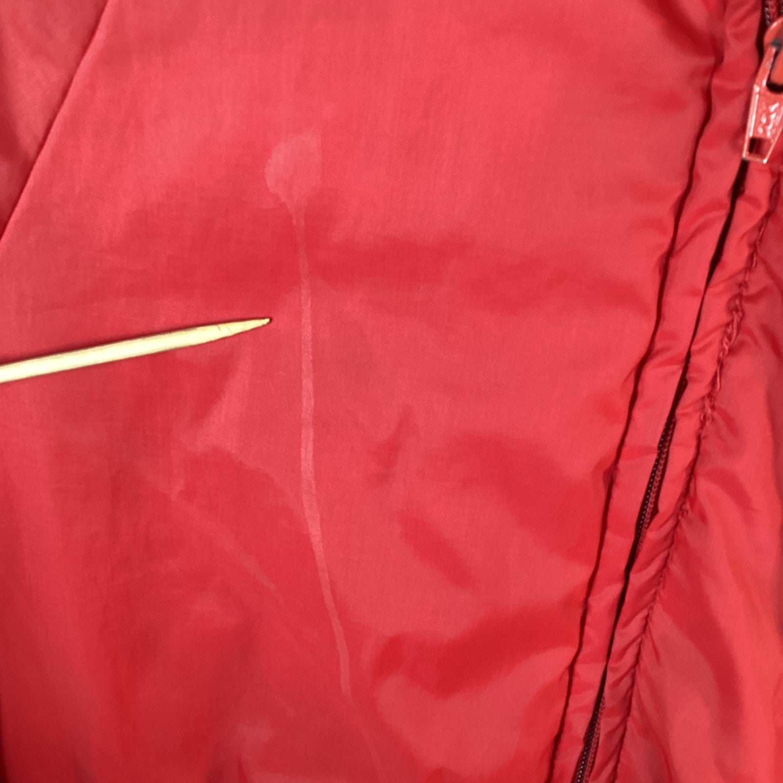 Vintage 1980s Bomber Windbreaker Jacket Size Large Red Full Zip Pag Seeds Usa