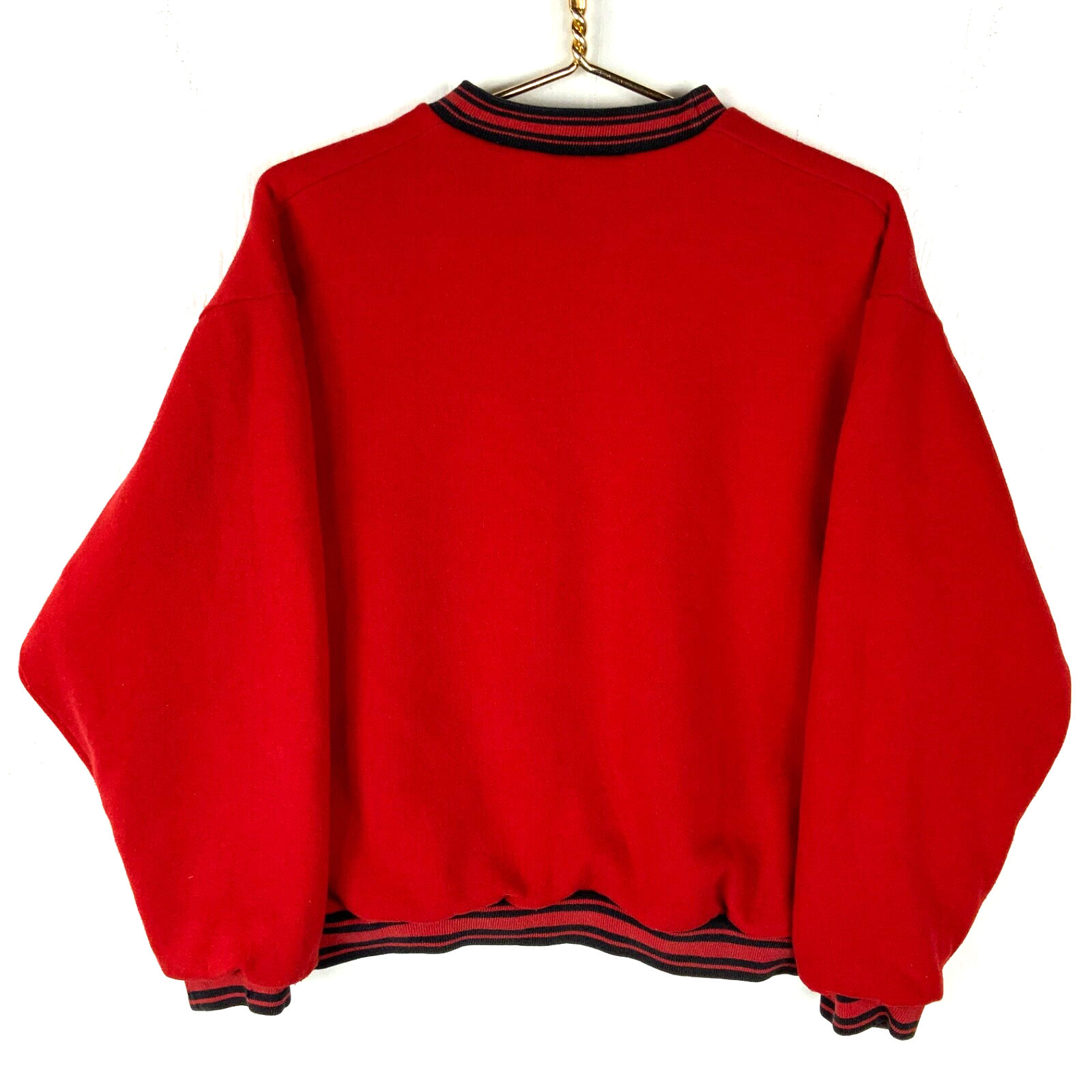 Vintage Detroit Red Wings Pro Player Sweatshirt Large Reversible Black Red Nhl