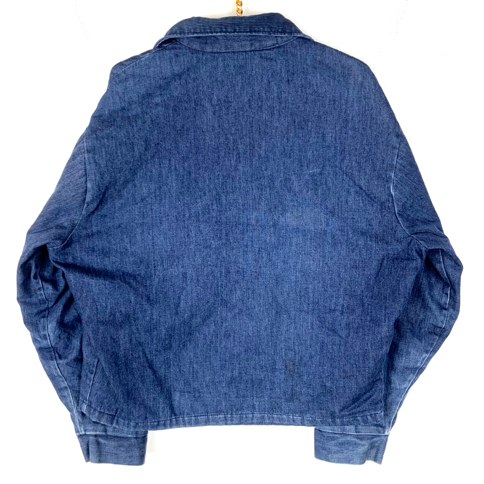 Vintage 1980s JC Penney Denim Jean Jacket 2XL Blue Full Zip Lined Usa