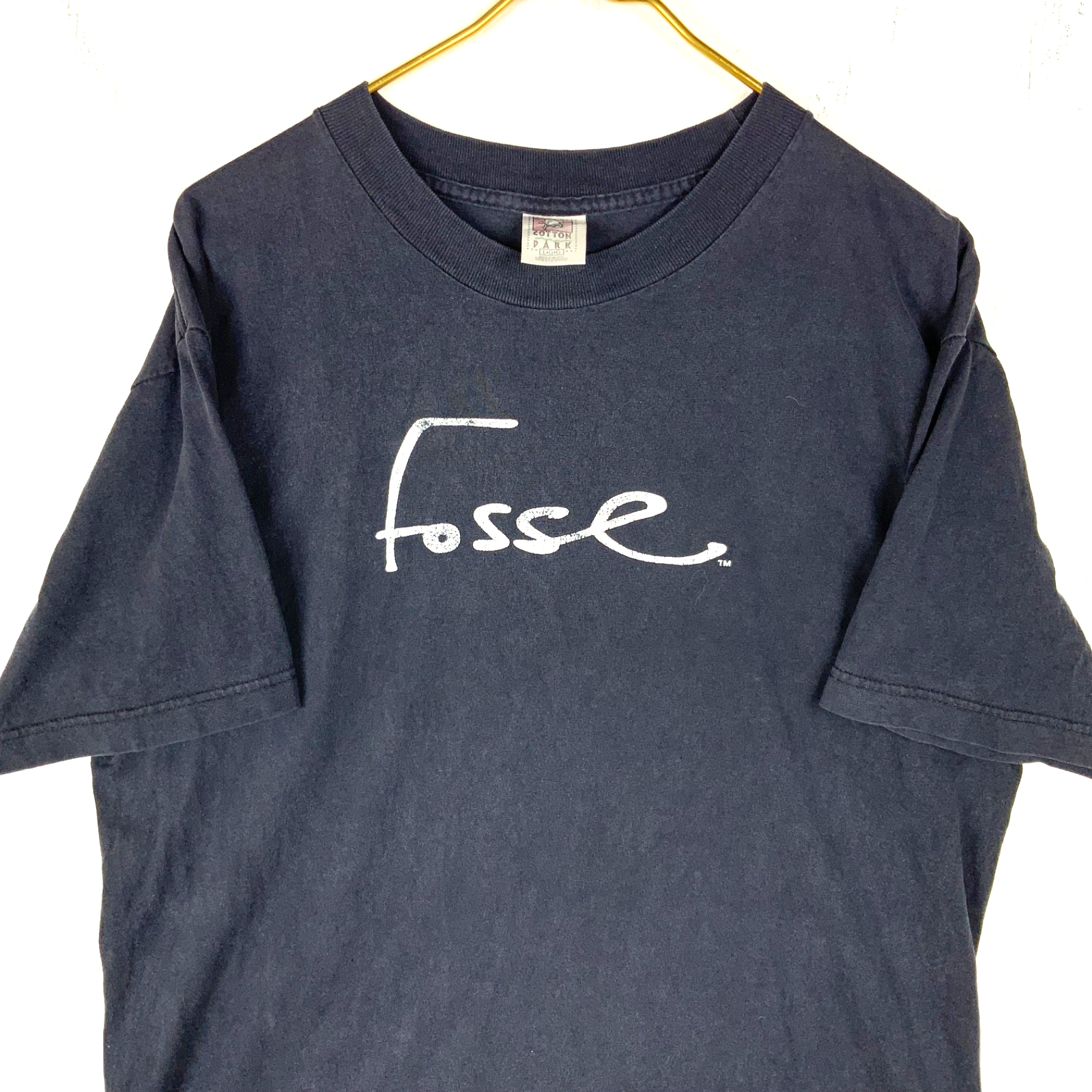 Vintage Bob Fosse T-Shirt Large Black Double Sided Dance Cabaret Hat Y2K