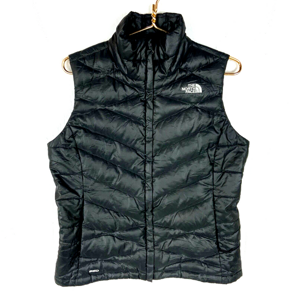 The North Face 550 Down Women's Puffer Vest Medium Gray Full Zip