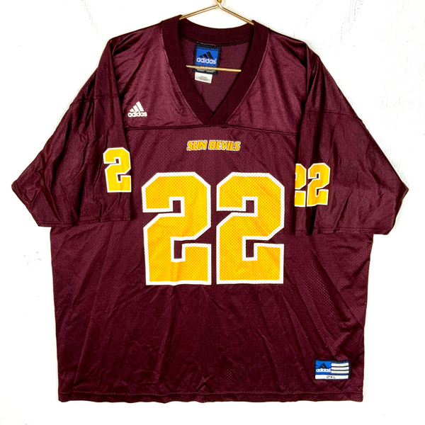 Vintage Arizona State Sun Devils Jersey 2XL Adidas Red Ncaa Football