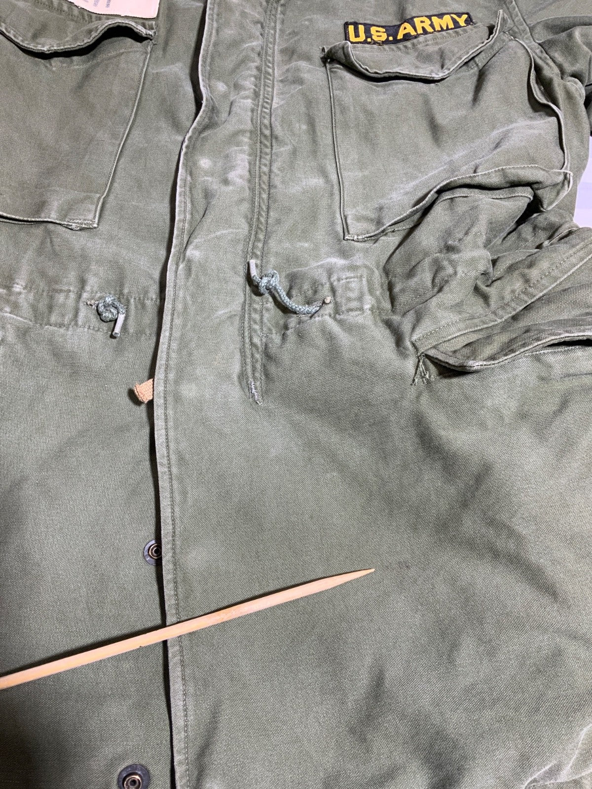 Vintage Us Army M-1951 Field Jacket Size Medium Green Full Zip 50s