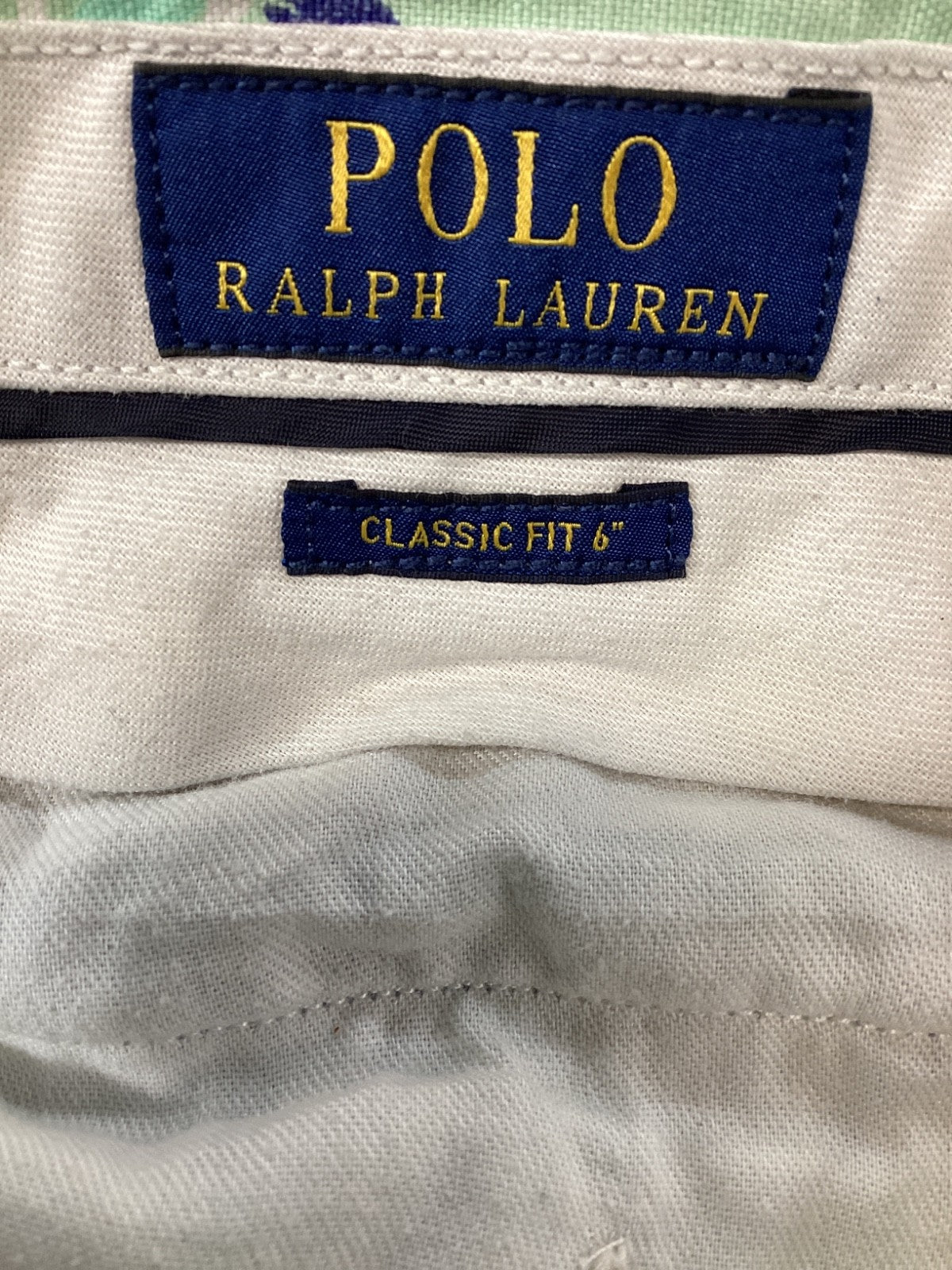 Polo Ralph Lauren Classic Fit Hawaiian Shorts Size 34 Green Sailfish Print