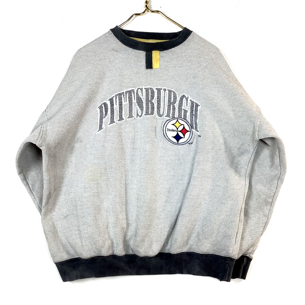 Vintage Pittsburgh Steelers Starter Sweatshirt Crewneck Size XL Gray Nfl