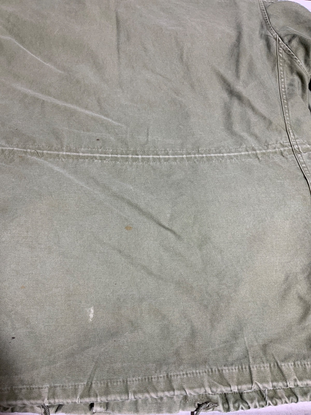 Vintage Us Army Og-107 Jacket Medium Green Full Zip Vietnam Era 60s 70s