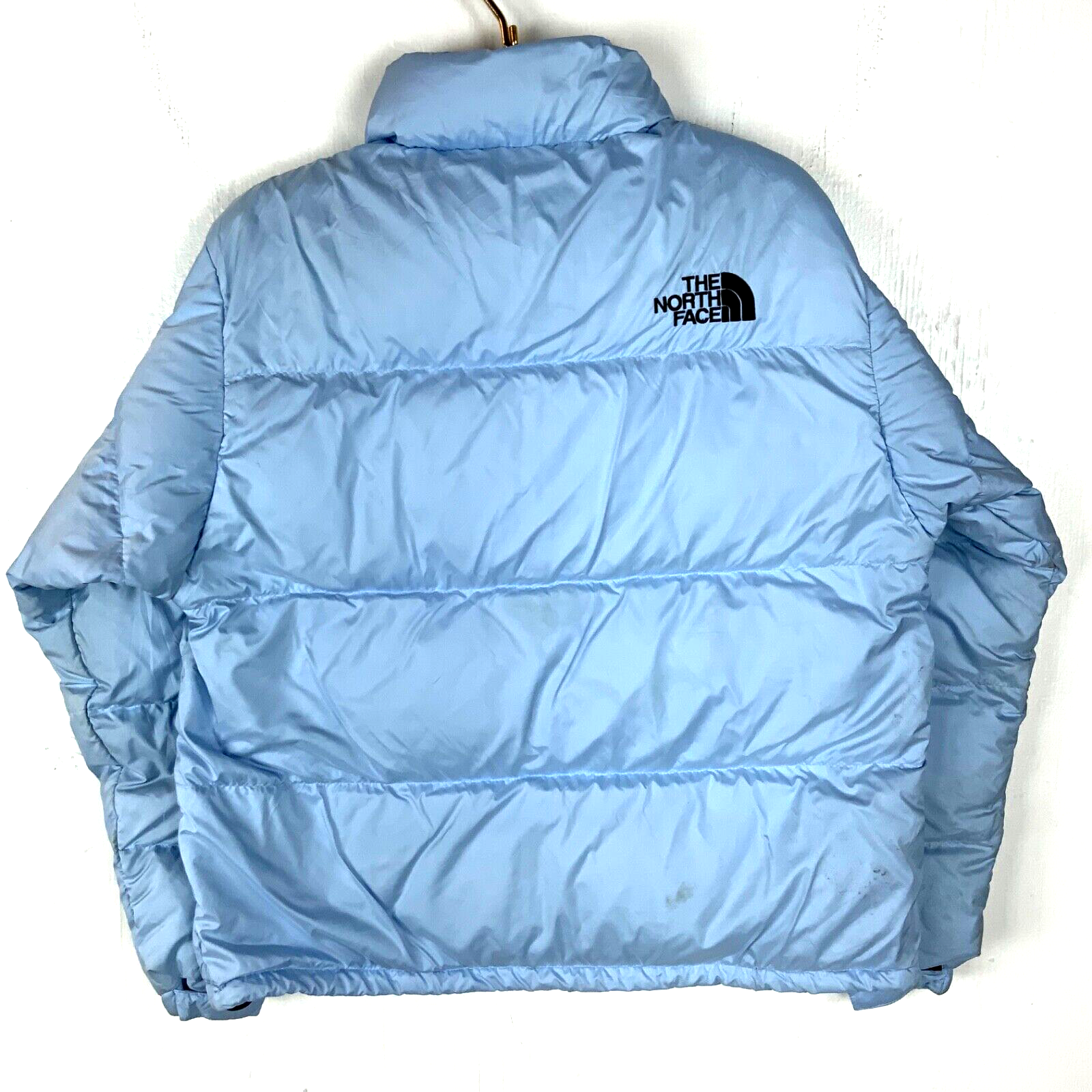 Vintage The North Face Nuptse 600 Down Women's Jacket XL Blue Full Zip